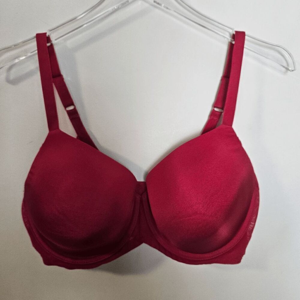 Wacoal Ultimate Side Smoother Contour T-Shirt Bra 853281 Women's Red Size 36DD